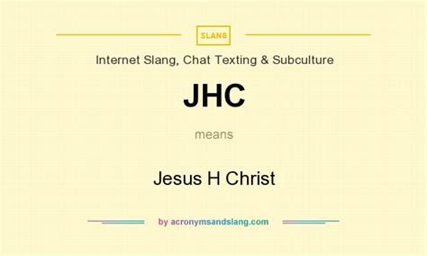 jesus christ meaning slang.